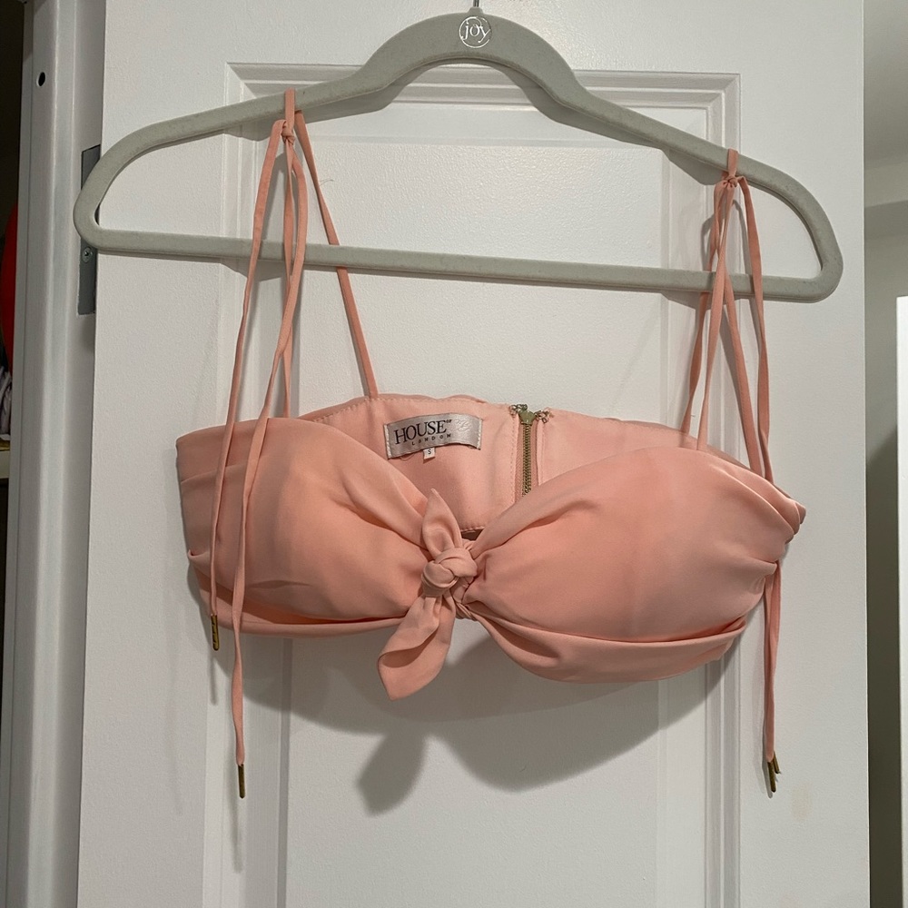 House of CB Pink bandeau top